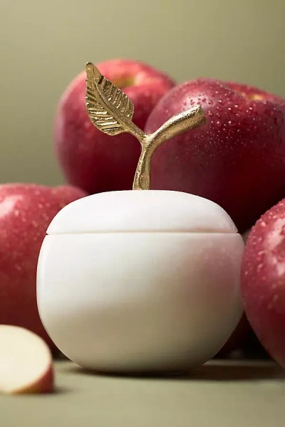 Apothecary 18 By Anthropologie Apothecary 18 Spice Orchard Woods Hand-carved Apple Marble Candle