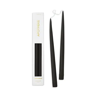Apotheke 13 Taper Candles, Set Of 2 In Black