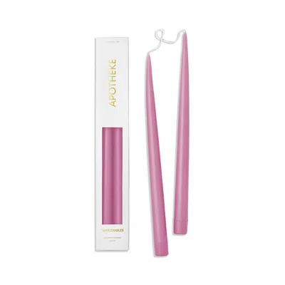 Apotheke 13 Taper Candles, Set Of 2 In Pink