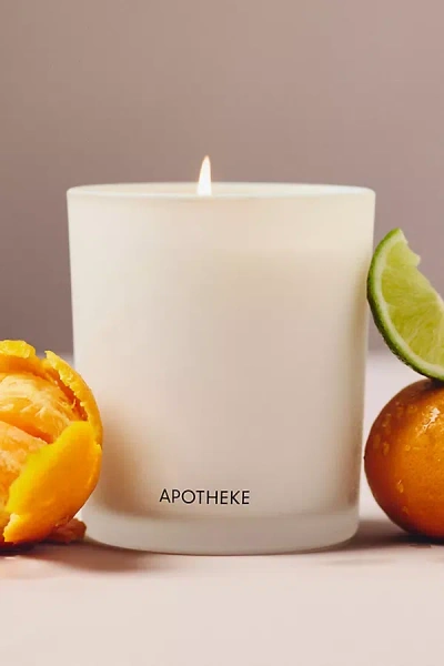 Apotheke Bergamot Tangerine Boxed Glass Candle In White