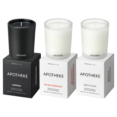 Apotheke Bestsellers Votive Scented Candle Trio In White