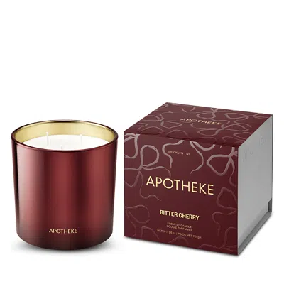 APOTHEKE BITTER CHERRY 3 WICK SCENTED CANDLE, 26 OZ.
