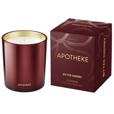 Apotheke Bitter Cherry Scented Candle - 10.5 Oz. Classic Candle In Brown