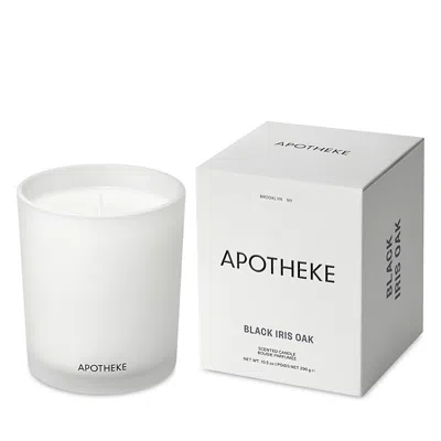 Apotheke Black Iris Oak Classic Scented Candle, 10.5 Oz. In White