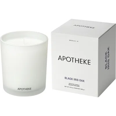 Apotheke Black Iris Oak Classic Scented Candle In White
