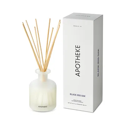 Apotheke Black Iris Oak Reed Diffuser 6.7 Oz. In White