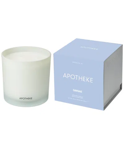 Apotheke Canvas 3-wick Scented Candle, 0.26 Oz. In Blue
