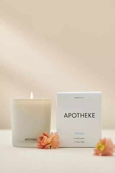Apotheke Canvas Boxed Candle In White