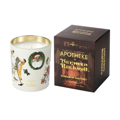 Apotheke Cardamom Chestnut Norman Rockwell Classic Candle (limited Edition) In Transparent