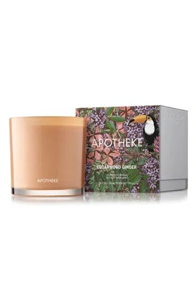Apotheke Cedarwood Ginger 3-wick Candle In Neutral