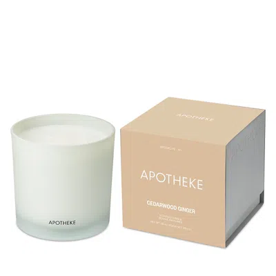 Apotheke Cedarwood Ginger 3 Wick Scented Candle, 26 Oz. In White