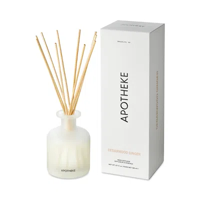 Apotheke Cedarwood Ginger Reed Diffuser 6.7 Oz. In White
