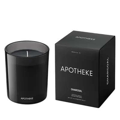 Apotheke Charcoal Petite Scented Candle, 5 Oz. In Black