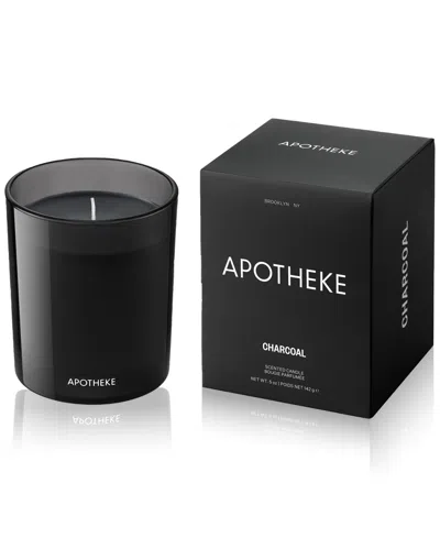 Apotheke Charcoal Petite Scented Candle, 5 Oz. In Black