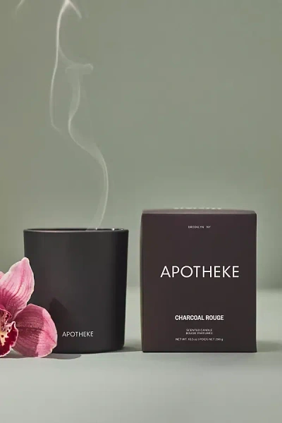 Apotheke Charcoal Rouge Boxed Candle In Black