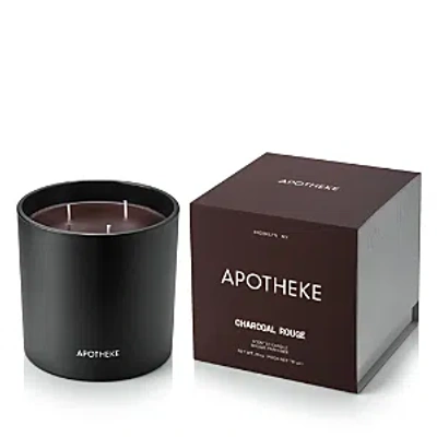 Apotheke Charcoal Rouge Scented 3-wick Candle, 26 Oz. In Black