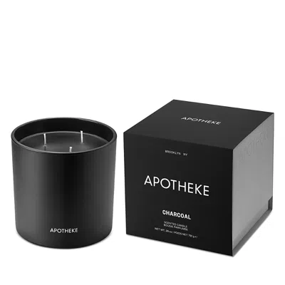 Apotheke Charcoal Scented 3-wick Candle, 26 Oz. In Black