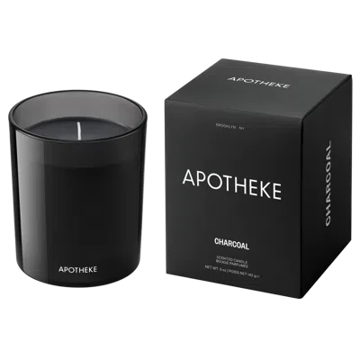 Apotheke Charcoal Scented Candle - 5 Oz. Petite Scented Candle In Black