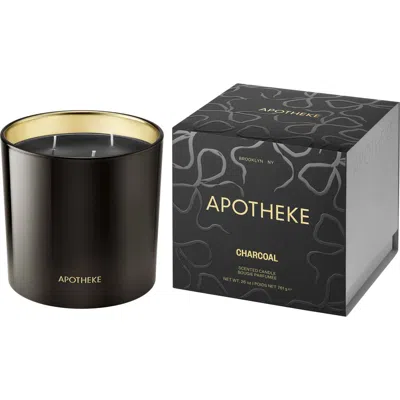 Apotheke Charcoal Three-wick Scented Candle In Black