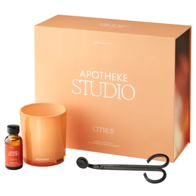 Apotheke Citrus Candle Making Kit In Orange