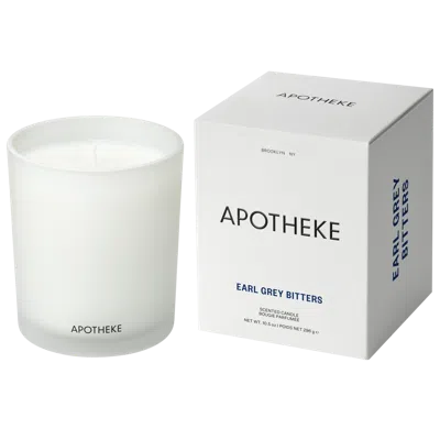 Apotheke Earl Grey Bitters Scented Candle - 10.5 Oz. Classic Scented Candle In Gray