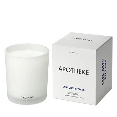 Apotheke Earl Grey Bitters Signature Candle, 11 Oz. In White