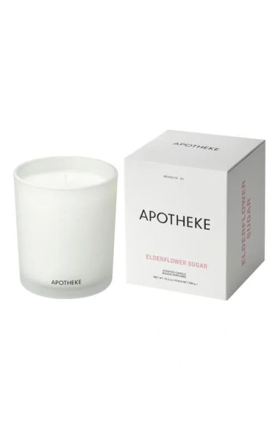Apotheke Elderflower Sugar Classic Scented Candle In White