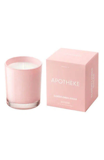 Apotheke Elderflower Sugar Petite Scented Candle In Pink