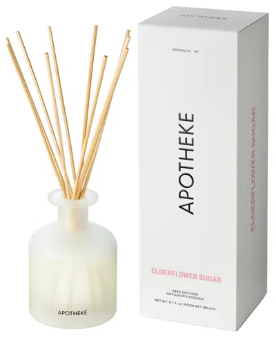 Apotheke Elderflower Sugar Reed Diffuser, 6.7 Oz. In White