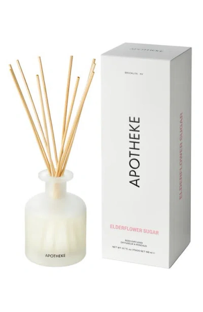 Apotheke Elderflower Sugar Reed Diffuser 6.7 Fl. Oz. In White
