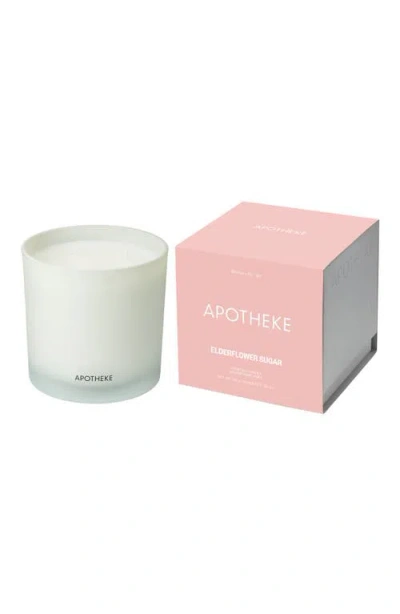 Apotheke Elderflower Sugar Three-wick Scented Candle In White