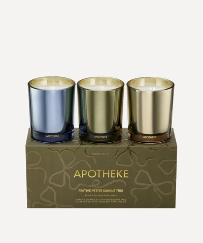 Apotheke Festive Petite Candle Trio