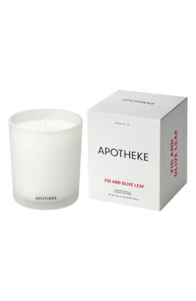 Apotheke Fig & Olive Leaf Classic Scented Candle In White