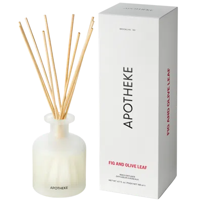 Apotheke Fig And Olive Leaf Reed Diffuser In Transparent