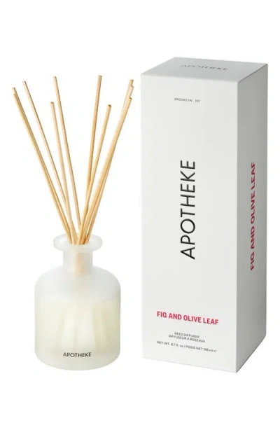 Apotheke Fig & Olive Leaf Reed Diffuser In White