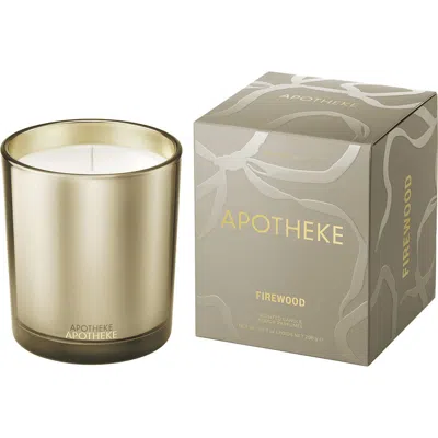 Apotheke Firewood Classic Scented Candle In Gold