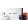 Apotheke Fragrance Discovery Mini Candle Set $68 Value In Brown