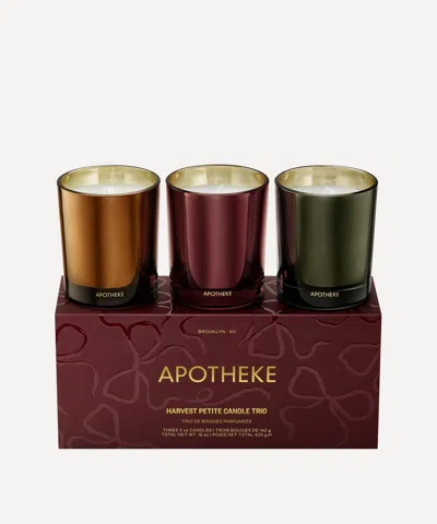 Apotheke Harvest Petite Candle Trio
