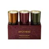 Apotheke Harvest Petite Scented Candle Trio (limited Edition) In Multi