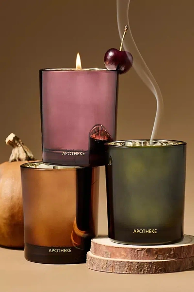 Apotheke Harvest Petite Trio Boxed Glass Candle Set In Multi
