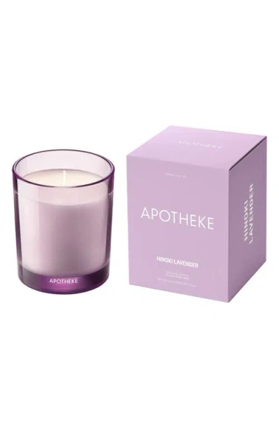 Apotheke Hinoki Lavender Petite Candle In Purple
