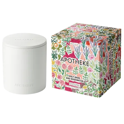 Apotheke Holy Basil And Rosewater Specialty 2-wick Scented Concrete Candle