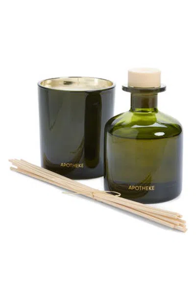 Apotheke Juniper Birch Classic Candle And Reed Diffuser 2-piece Set (limited Edition) In Green