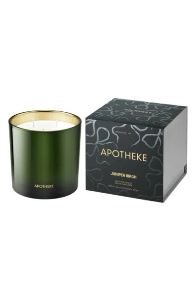 Apotheke Juniper Birch Three-wick Scented Candle In Green