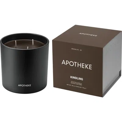 Apotheke Kindling Three-wick Scented Candle In Black