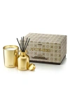 Apotheke Mini Candle & Mini Reed Diffuser Home Fragrance Duo In Gold