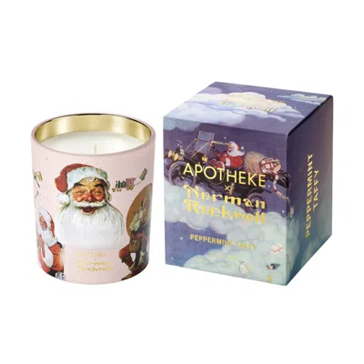 Apotheke Peppermint Taffy Norman Rockwell Classic Candle (limited Edition) In Transparent