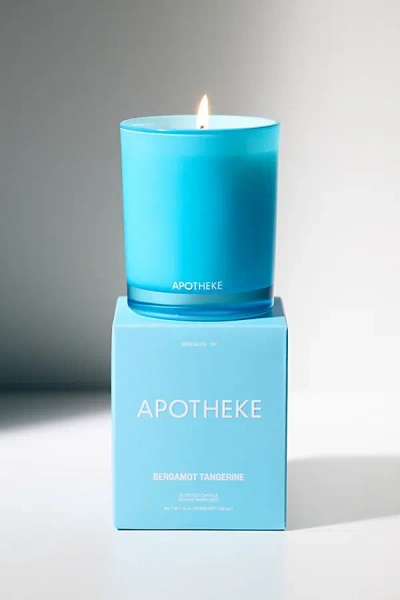 Apotheke Petite 5 oz Scented Candle In Bergamot Tangerine At Urban Outfitters In Blue