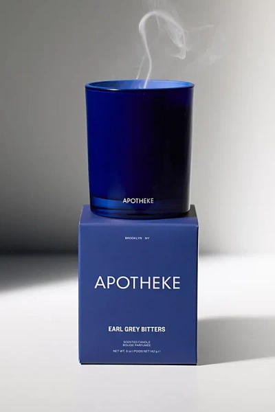Apotheke Petite 5 oz Scented Candle In Earl Grey Bitters At Urban Outfitters In Blue