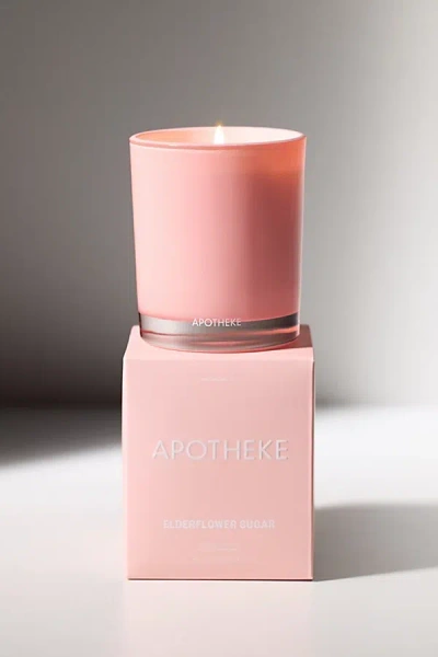 Apotheke Petite 5 oz Scented Candle In Elderflower Sugar At Urban Outfitters In Pink